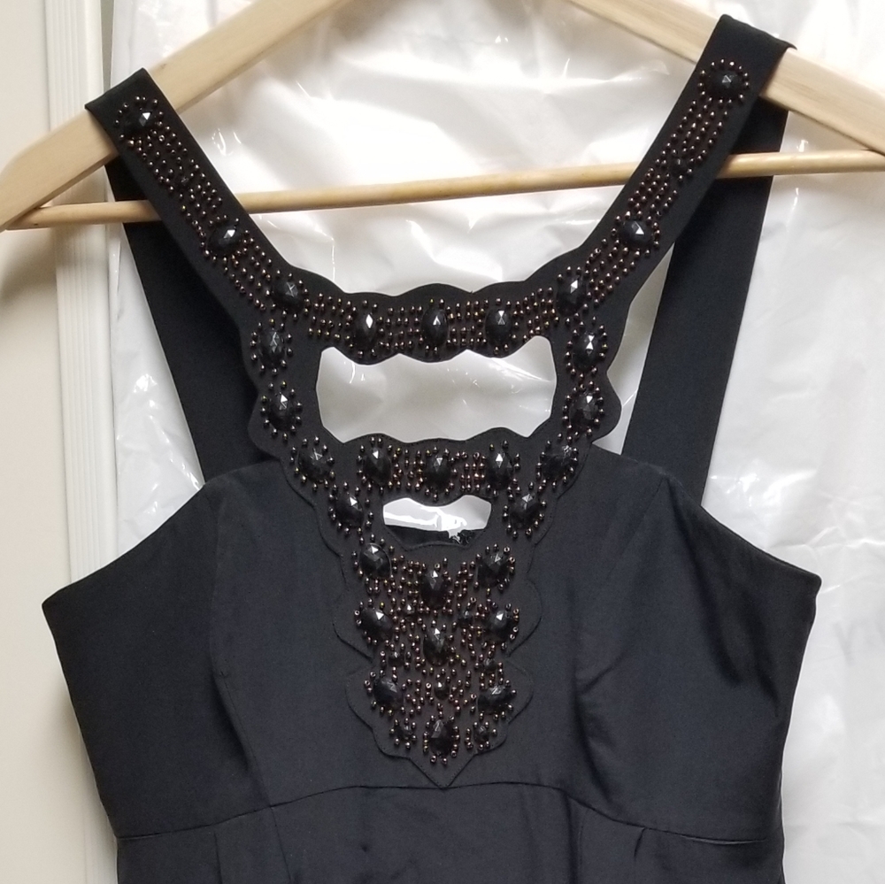 Shoshanna Black Cocktail Dress in Silk